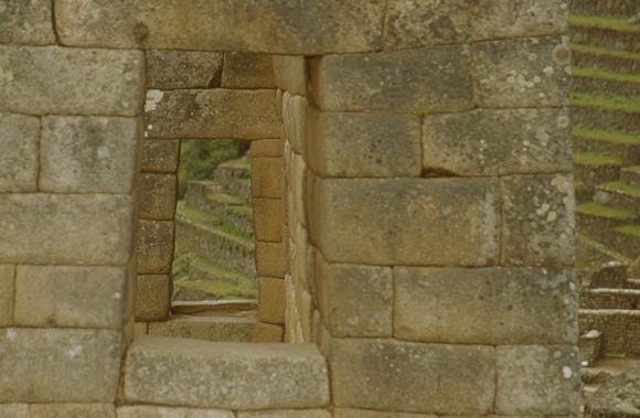 Inka-typische Trapezfenster, gemauert ohne Mörtel