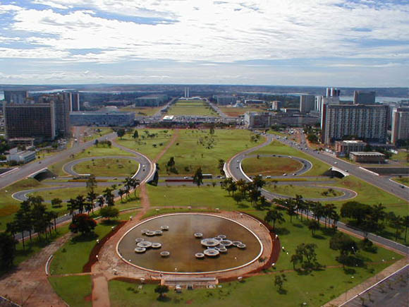 Kernbereich von Brasilia vom Fernsehturm aus gesehen